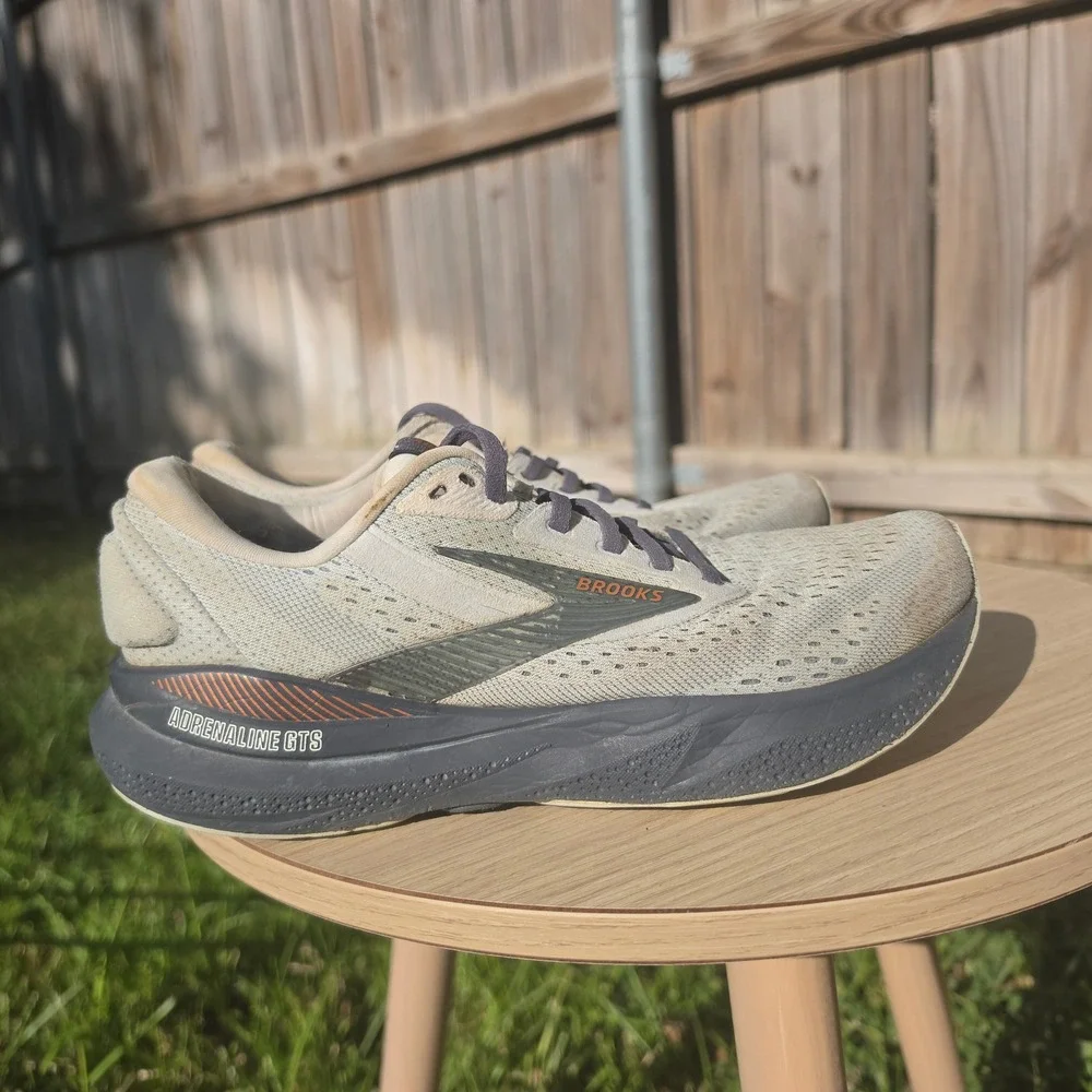 Brooks Adrenaline GTS 24 Grey Copper Running Shoes 1204261B030 Womens 8.5